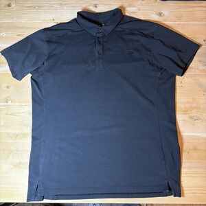 Arcteryx Polo Shirt Mens XXL Black Golf Business Casual Performance Stretch